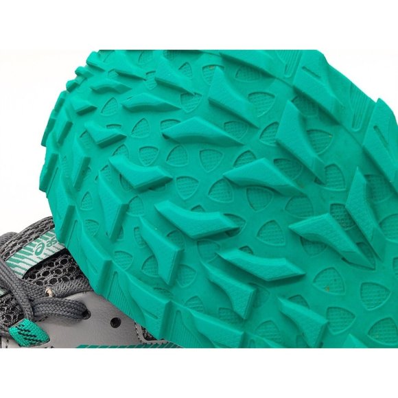 ASICS GEL SONOMA 6 GREY & AQUA BLUE GREEN CROSS TRAINING RUNNING SIZE 8 WOMEN - Picture 8 of 9